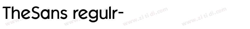 TheSans regulr字体转换